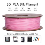 Kretrum Pink PLA 3D Printing Filament 1.75mm 1KG 2.2LBS Cardboard Spool 1.75mm PLA 3D Printer Filament Refills Suitable for Most FDM 3D Printer fits Bambu Creality FlashForge Anycubic ELEGOO etc. Pink Kretrum