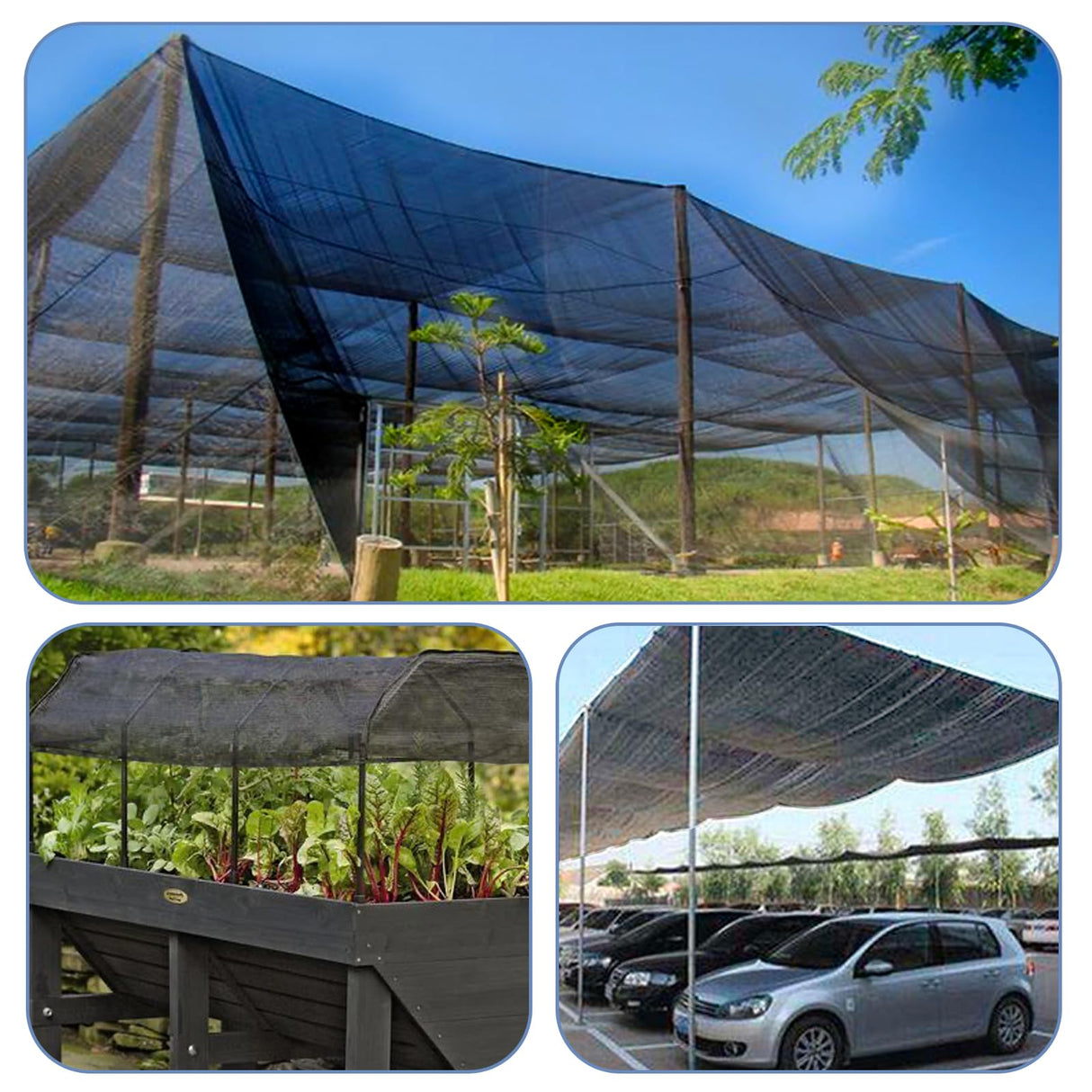 LOVE STORY 10x15FT 55% Black Shade Cloth Sun Shade Net UV Resistant Mesh Tarp Plant Cover Sunblock Net for Garden,Greenhouse,Vegetables,Flowers LOVE STORY
