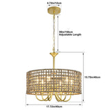 WBinDX 6-Light Boho Large Rattan Chandelier for Dining Room, Seagrass Gold Chandelier with Hand Woven Wicker Shade, Farmhouse Drum Hanging Pendant Light Fixture for Living Room Hallway Foyer WBinDX