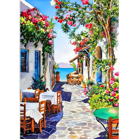 Paint by Numbers Kit for Adults - Scenery Paint by Numbers on Canvas for Beginners, DIY Acrylic Simple Landscape Paint by Number for Gift Home Wall Decor 16x20 Inch AALBLAC