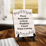 Signs ByLITA Custom Personalized Rectangle Table Sign (6" x 8") Floral Branches | Write Your Own Message | Design Your Sign Signs ByLITA