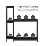 GOLASON Fish Tank Stand for up to 29 Gallon Aquarium, Reptile Terrariums Tank Stand, Metal Wooden Aquarium Stand, Black GOLASON