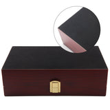 Handmade Cigar Humidor Cigar Box Wood Humidor Holds 10-20 Cigars Desktop Box Humidor with Hygrometer and Humidifier Front-Mount Clasp Lock Bald Eagle