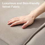 Belffin Modular Sectional Sofa with Ottomans Velvet Reversible Chaise Sleeper Bed Storage Seat Grey…, MD-S-1 Belffin