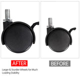 Yaheetech 22 in Laptop Computer Table Home Office Desk with Power Outlet for Small Space, Mobile Compact Corner Desk with Charging Station and USB Ports on Wheels, Student Writing Desk Table, Black Yaheetech