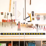 JUNNUJ Long Metal 16 Outlet Power Strip, Wide Spaced Garage Industrial Power Strip, Heavy Duty Power Strip with 6 FT Cord 15A, 125V, 1875W. Yellow JUNNUJ