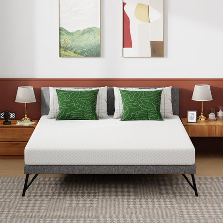 Queen Mattress 6 inch Gel Memory Foam Mattress Queen Mattresses Medium Firm Mattresses for Cool Sleep Relieving Pressure Relief CertiPUR-US Certified Mattress in a Box FDW