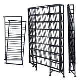 MyGift Black Metal Wine Rack Freestanding Floor Stand, 9 Tier Beverage Bottle Storage Shelf - Holds up to 54 Bottles MyGift