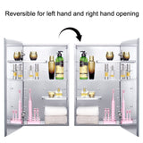 Fundin Bathroom Wall Cabinet with Half Cut Shelves,14.8 x 25.6 Stainless Steel Storage Cabinet, Bathroom/Living Room Medicine Cabinet Fundin