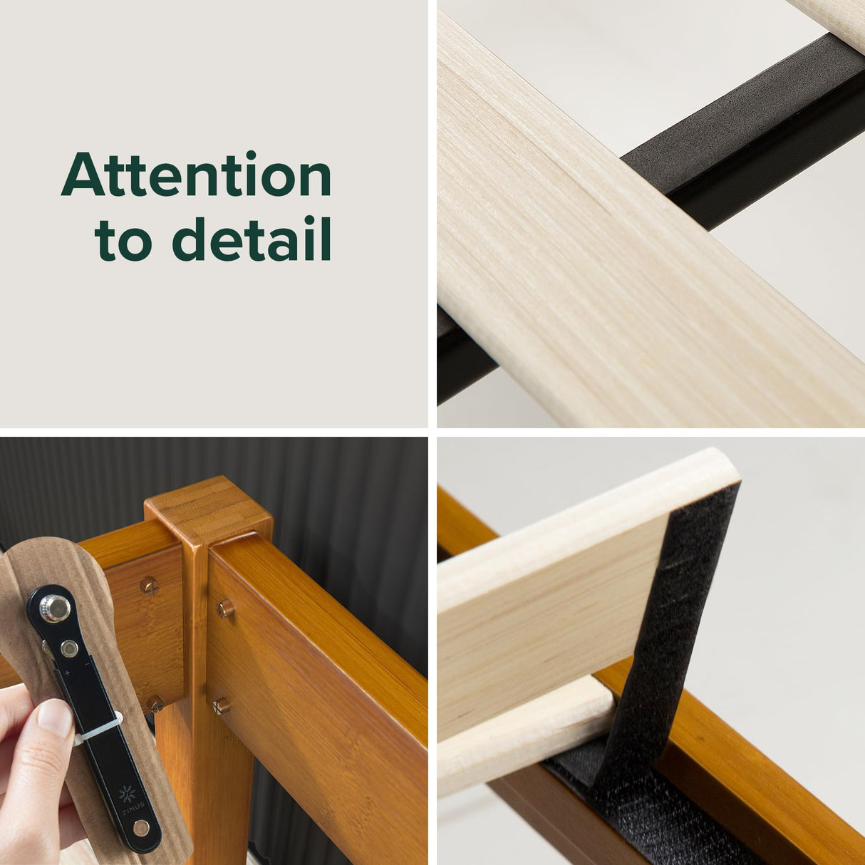 Zinus Ellie 14 Inch Sustainable Bamboo Platform Bed Frame - Easy Assembly, No Box Spring Needed, Full Size Zinus