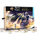 Ingooood- Jigsaw Puzzle 1000 Pieces for Adult- Fantasy Series- Dragon Series Puzzles Entertainment Wooden Puzzles Toys (Green Dragon) Ingooood