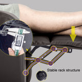 BestMassage | Recliner Chair | No Massage Function | Pu Brown | with Lumbar Support, Adjustable Push Back, Wide Armrests, Footrest & Padded Seat | Easy Assembly | for Living Room, Home Theatre BestMassage