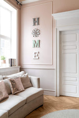 Mkono Farmhouse Wall Decor Wooden Home Sign with Metal Windmill for O Rustic Hanging Letters Decorative Wall Art Decor Signs for Living Room Kitchen Bedroom Entryway House Mkono