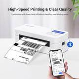 FLYFAR Bluetooth Thermal Shipping 4x6 Label Printer,Wireless Label Printer for Small Business,Support Windows,iOS,iPhone, Android,Used for Amazon,Shopify,Ebay,Ups,FedEx(White) FLYFAR