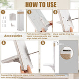 2 PCS Farmhouse Wall Hanging Candle Sconces - Nordic Style Handmade Wooden Wall-Mount Candle Holders Rustic Hanging Wall Sconces for Bedroom Living Room Kitchen Bathroom(Grayish White) Alphatool