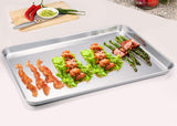 TeamFar Baking Sheet, 20’’×14’’×1’’, Cookie Sheet Half Sheet Baking Pans Stainless Steel, Non Toxic & Healthy, Heavy Duty & Thick Gauge, Mirror Finish & Dishwasher Safe - 2 Piece TeamFar