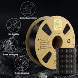 Carbon Fiber Filament 1.75mm - Reinforced 3D Printer Filament - Black pla 3D Filament - PLA-CF 1.75 Filament - 340m Spool (2.2 LBS) for 3D Printers Force Tracer