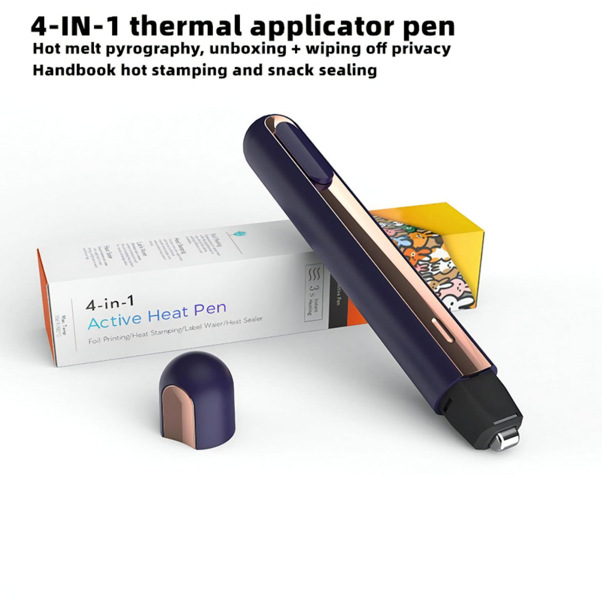 4 in1Mini Heat Press Machines, 3S Fast Heating, erasable Thermal Printing Paper, Food Bag Heat Sealer, Suitable for Clothes and Hats,Thermal Transfer Projects, hot Stamping Paper Drawing and Writing JsWugewlgw