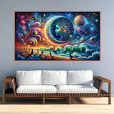 mrpwnle 5D Diamond Painting Kits for Adults, DIY Large Size Moon Diamond Art Kits for Adults, Abstract Landscape Full Drill Gem Art Kits for Home Wall Decor Gifts 27.5 X 15.7 Inch mrpwnle