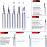 Soldering Iron Kit, 60W 110V Soldering Iron Adjustable Temperature, Desoldering Pump, 5 Solder Tips, Solder Wire, Stand, Solder Wick. KYZHXVO