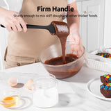 U-Taste Silicone Spatula Set with 600 Degrees Fahrenheit Heat Resistant (Black) U-Taste