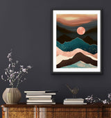 Hestarcul Diamond Painting Mountain Kit,Diamond Art Kits for Adults,Abstract Scenery Paint with Diamonds Round for Gift,Wall Decor(12x16) (Mountain) Hestarcul