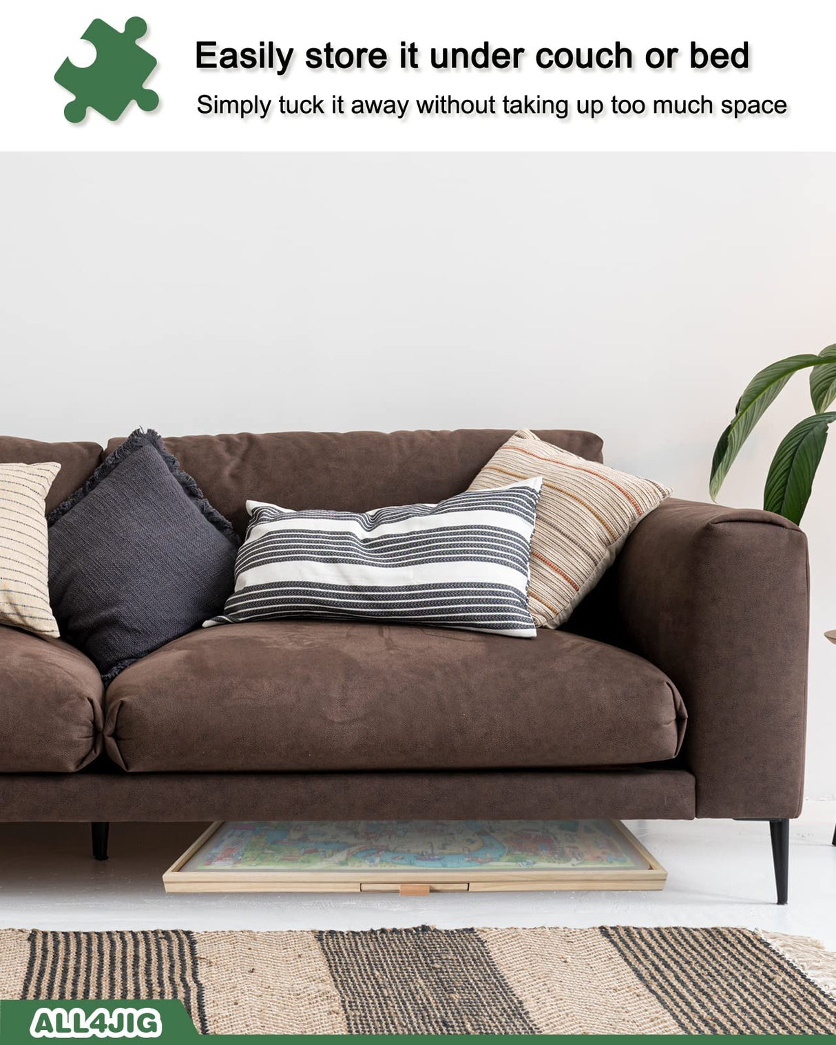 ALL4JIG 2000 Pieces Rotating Puzzle Board with 6 Drawers and Cover,29.6"x41.3"Portable Wooden Jigsaw Puzzle Table for Adults,Lazy Susan Spinning Puzzle Boards Birthday Gift for mom ALL4JIG