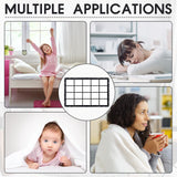 Kinlop 5 Pcs 59"x40" Sublimation Blank Throw Blanket for Heat Press Printed Blanket Soft Flannel Nap Custom Blanket with Tassel for Adult DIY Home Decor(20 Printable Photos Panel) Kinlop