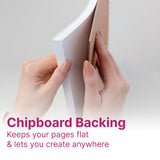 Strathmore 300 Series Mixed Media Paper Pad, Tape Binding, 36 Sheets, White, 4x6 inch, 1 Count Strathmore