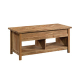 Sauder Cannery Bridge Lift Top Coffee Table, L: 43.15" x W: 19.45" x H: 19.02", Sindoori Mango finish Sauder