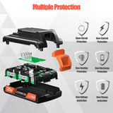 PEYESTEN 2 Pack 3000mAh 20v MAX Battery and Charger, Replacement for Black and Decker 20v Lithium Battery, Compatible with All Original Cordless Power Tools and Charger. PEYESTEN