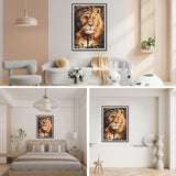 SENQAO Lion Diamond Painting Kits for Adults, Lion & Jesus Diamond Painting DIY 5D Diamond Painting Animal Lion Diamond Art Kits Picture for Home Wall Decor 30x40cm SENQAO
