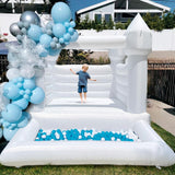 iLink-outer White Bounce House for Kids - 10x8x8FT Oxford White Bouncy House with Ball Pit, Perfect for Parties & Events,Safe and Fun for All Ages iLink-outer