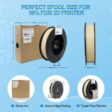 Yousu PVA Filament 1.75mm, Water Soluble Support 3D Printer Filament, 0.5kg, Natural PVA, Softens in 55-60°C Water Temperature for Easy Removal of Filament Support Yousu