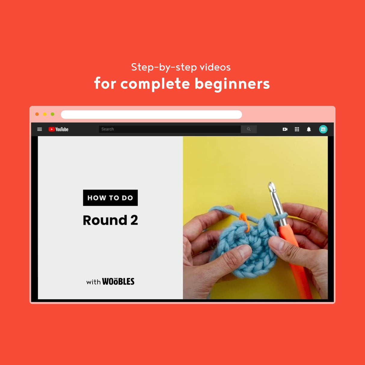 The Woobles Beginners Crochet Kit with Easy Peasy Yarn as seen on Shark Tank - with Step-by-Step Video Tutorials - Harry Potter The Woobles