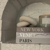 YiLiiod Wood kont Decor Coffee Table Decor for Living Room, Wood Chain Link Decor, Hand Carved Decoration for Home, Modern Farmhouse, Boho and Shelf Object YiLiiod