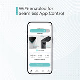 Lectron Level 1 J1772 Charger (WiFi Version) - 110V, 15 Amp, NEMA 5-15 Plug, 16 ft Extension Cord - Portable Electric Car Charger for J1772 Evs Lectron