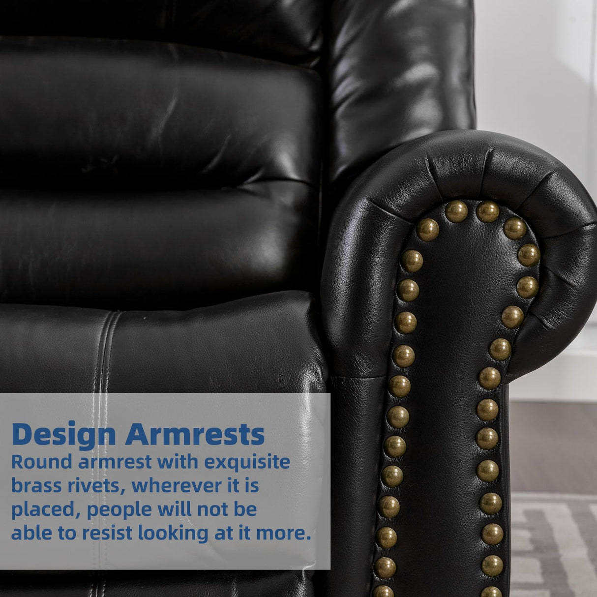 SOCIALCOMFY Swivel Rocker Recliner Chair with Heat and Vibration, 360° Swivel Glider Rocker Manual Reclining Chair, Massage Rocking Recliners with Side Pockets & USB Ports for Living Room, Black SOCIALCOMFY