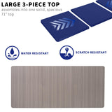 VIVO Universal 71 x 36 inch Table Top for Standard and Sit to Stand Height Adjustable Home and Office Desk Frames, Dark Gray Extra-Wide Desktop, DESK-TOP72-36G VIVO