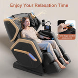 NAGLIFOR Massage Chair Full Body, Zero Gravity Massage Chair with Heating, 8 Airbags, 14 Fixed Rollers, Foot Massage, Bluetooth Speaker, Touch Remote Control, Nightlights for Family and Friends NAGLIFOR
