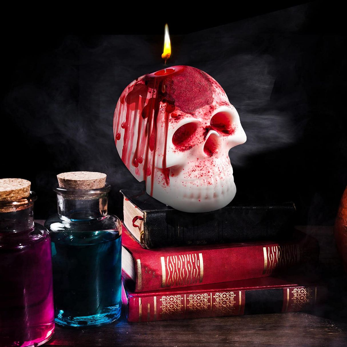 3D Skull Resin Molds, 2 Pack Skull Candle Molds, Silicone Skull Shape Handmade Candle Making Mould, DIY Craft Resin Mold for Fondant Cake, Aromatherapy Candle, Chocolate, Soap, Candy KVCSYAW