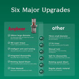 Anybear Cold Press Juicer, 200W Masticating Slow Juicer 4.3" Large Feed Chute Fit Whole Fruits Vegetables | Upgraded Auger | Tritan Material | BPA Free | Juice Recipes (Silver) anybear