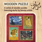 Trefl The Kiss - Gustav Klimt 200 Jigsaw Puzzle Wood Craft Irregular Shapes, 5 Special Puzzles, Famous Paintings and Artists, Creative Fun for Adults and Children from 9 Years Old Trefl