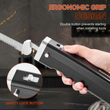 Cordless Electric Knife Set - Rechargeable Carving Knife with Safety Lock, Black Ergonomic Handle with Knives and Forks, for Meat, Bread, Brisket Slicing, Thanksgiving and Christmas Gifts Wanvoapls