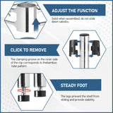 Dopinmin 4-Shelf NSF Wire Storage Shelves Shelf Unit 4 Tier Adjustable Garage Shelving Unit 1000LBS Capacity Garage Organizer Heavy Duty Wire Rack 36"x14"x54", Chrome Dopinmin