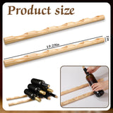 Barydat 4 Pcs Compact Wooden Wine Rack Wood Wine Bottle Holder Countertop Wine Holder Stand Display Wine Rack Shelf Small Stackable Wine Bottle Storage Organizer for Cabinet Fridge Tabletop Bar Barydat