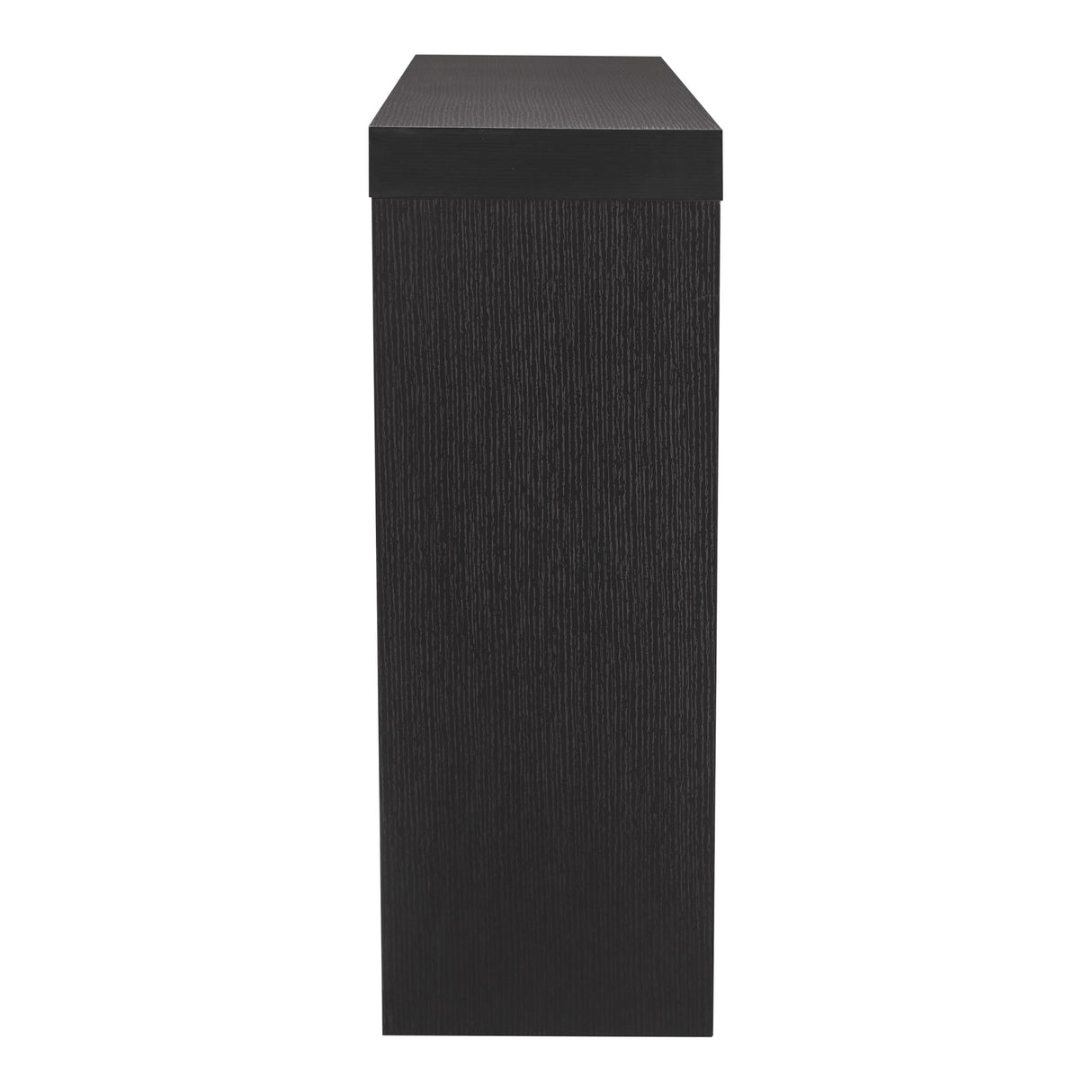 HOMES: Inside + Out Naomi Modern Decorative Accent Console Table with W-Shaped Legs, Wood Entryway Furniture for Living Room, Hallway, Entrance, Small Spaces, Black HOMES: INSIDE + OUT