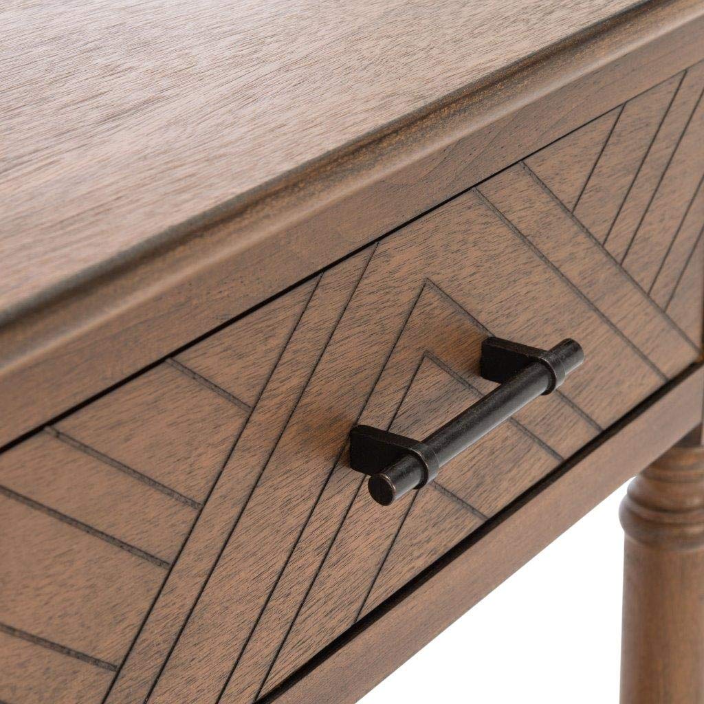 SAFAVIEH Home Collection Peyton Brown 2-Drawer Console Table CNS5704C Safavieh