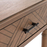 SAFAVIEH Home Collection Peyton Brown 2-Drawer Console Table CNS5704C Safavieh