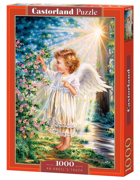 CASTORLAND 1000 Piece Jigsaw Puzzle, an Angel's Touch, Sweet Cherub, Dona Gelsinger, Adult Puzzle, Castorland C-103867-2 Castorland